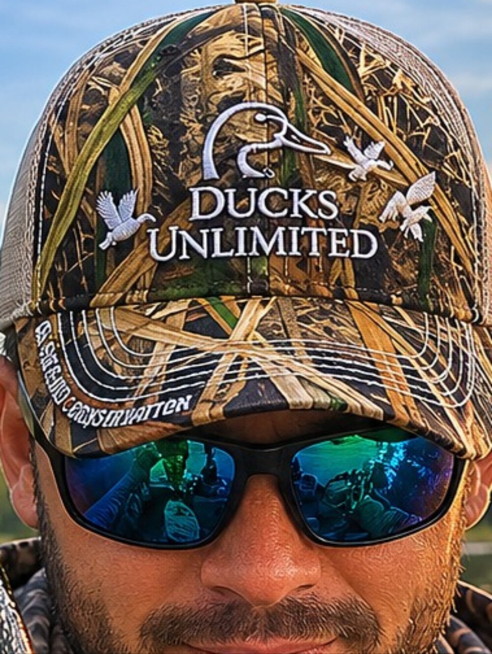 Ducks Unlimited Camo  Cap with Embroidered Logo